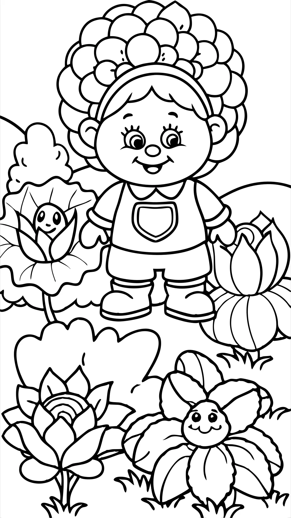 coloriages de patch de chou